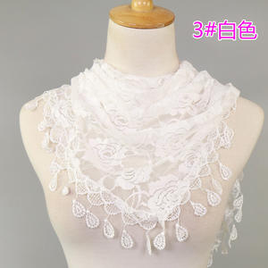 18 colori bianco donna spagnola <span class=keywords><strong>Mantilla</strong></span> pizzo <span class=keywords><strong>velo</strong></span> cattolico per cappella chiesa scialle testa che copre sciarpa scialle e sciarpe di massa - Product Image 5