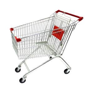 Carrito de Compras Plegable con Ruedas de Plástico y Plataforma de Malla de Acero Galvanizado, Precio de Fábrica para Supermercados e Hipermercados - Product Image 6