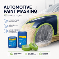Ruban de masquage vert, petit rouleau, ruban de peintre 20 mm 20 m pour la peinture automobile, le bricolage et la protection des surfaces