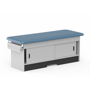 Muebles de Hospital Estilo Gabinete de Madera, Camillas de Terapia Física con Cojín, Mesa de Exploración Médica con 4 Puertas Corredizas - Product Image 5