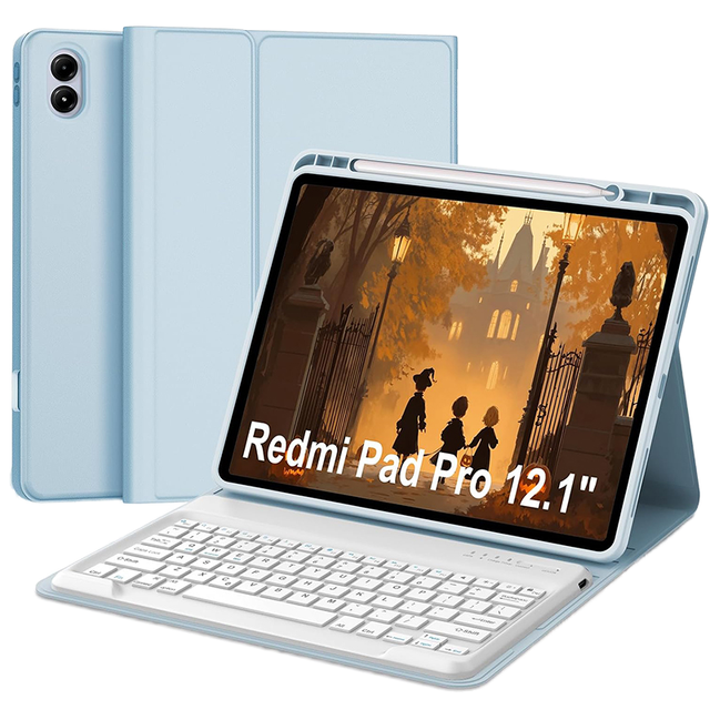 OEM Redmi Pad Pro 12.1 Inch / for Poco Pad 12.1 Detachable Keyboard Case with PU Material and Pencil Holder 36x24