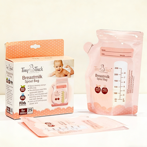 Bolsa para Leche Materna con Forma <span class=keywords><strong>de</strong></span> Tetera <span class=keywords><strong>de</strong></span> 250 ml, Bolsa para Congelar con Sensor <span class=keywords><strong>de</strong></span> Temperatura, Libre <span class=keywords><strong>de</strong></span> BPA, con Cierre para Almacenamiento y Conservación - Product Image 1