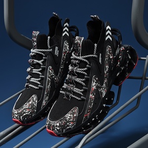 OEM Custom Logo Full Design Blade Shoes Walking Tennis Sneakers Breathable Non Slip Gym Sports <strong>Work</strong> <strong>Trainers</strong> Men's Running Shoes - Product Image 4