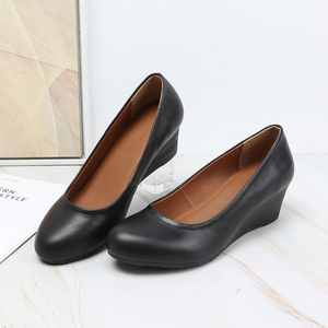 Zapatos <span class=keywords><strong>de</strong></span> Cuero Negros para Mujer, Estilo Barefoot, Suela Blanda, Cierre Deslizante, Cómodos, para Azafatas <span class=keywords><strong>de</strong></span> Vuelo - Product Image 3