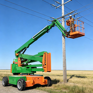 हाइड्रोलिक इलेक्ट्रिक घुमावदार आर्म लिफ्टिंग प्लेटफॉर्म 22 मीटर मोबाइल स्व-चालित औद्योगिक बूम लिफ्ट बाहरी निर्माण कार्यों के लिए - Product Image 1