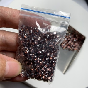 Wuzhou Bán Buôn Đá Cắt Kim Cương Hình Tròn 1.5-20Mm Theo Yêu Cầu Màu Cà Phê Đá <span class=keywords><strong>CZ</strong></span> Cubic Zirconia Alibaba Đá Quý - Product Image 3