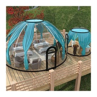 Tentes dôme extérieures, tente bulle transparente, panneau en polycarbonate PC, tente bulle pour fête, randonnée, dôme en aluminium