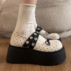 2026 New Spring Women's Retro French Style Thick Sole <b>Platform</b> Shallow Mouth Pumps Bowknot Casual Leather Shoes for Dresses - Product Image 3