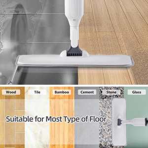 Mopa de Microfibra para Limpieza de Pisos, Mango Telescópico, Diseño Ecológico, Tanque de Agua de 370 ml, Alta Absorción, Ligera - Product Image 4