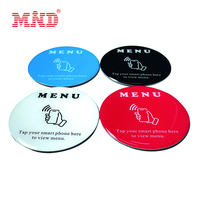 Autocollant Nfc de menu de restaurant scannable QR CODE de grande taille 60MM pour les médias sociaux