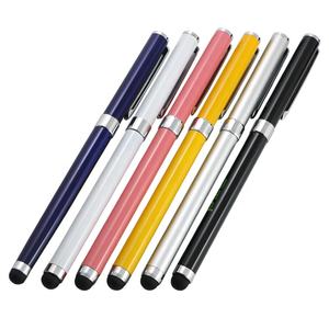 Venta al por mayor barato regalo promocional multicolor pantalla táctil pluma 2 en 1 pluma de rodillo <span class=keywords><strong>regalar</strong></span> artículos escribir bolígrafo - Product Image 1