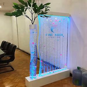 Pared de Pantalla de Burbujas de Agua Acrílica en Forma de S de Gran Venta con Iluminación LED para Decoración del Hogar Pantallas y Divisores de Habitación Modernos - Product Image 4