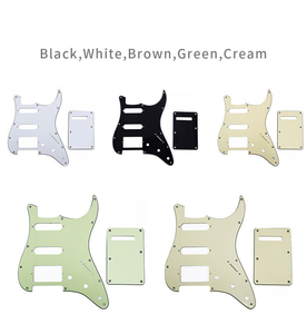 Kit de protection de manche et plaque arrière pour guitare électrique style ST avec vis – Pièces de rechange pour guitare Strat - Product Image 6