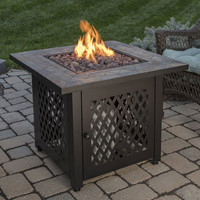 Brûleur à gaz propane de table Garife GM50209, vente chaude, haute qualité, acier, foyer extérieur, table de foyer, mobilier de jardin