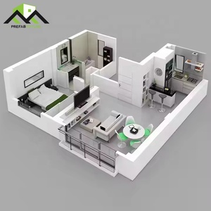 Résidence moderne personnalisée maison villa préfabriquée Construction modulaire en acier léger pour bureau chambre à coucher cuisine salle de bain Chine - Product Image 5