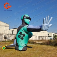 Túnel Inflable Gigante Personalizado con Diseño de Diosa Elegante, Arco Inflable con Cabeza Humana, Escultura de Diosa Inflable para Escenario de DJ