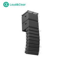 Système audio professionnel Line Array 500W RMS avec subwoofer de 12 pouces SPL max 127dB pour scène intérieure/extérieure, concert, événement