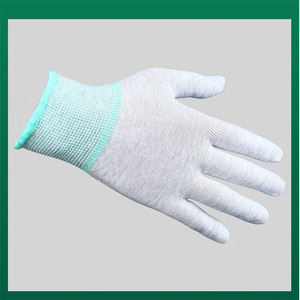 Guantes antiestáticos de fibra de carbono, finos, transpirables, de nailon, sin polvo, elásticos y flexibles para talleres de ensamblaje electrónico - Product Image 5