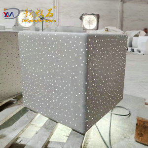 Nuevos Materiales de Construcción de Piedra: Taburete Cuadrado de Hormigón GRC Translúcido y Hueco para Paisajismo e Ingeniería Municipal - Product Image 1