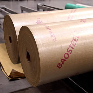 Papier kraft crêpé VCI simple face enduit de PE pour l'emballage de bobines d'acier de pièces automobiles, papier VCI universel anti-corrosion pour métaux multiples - Product Image 4