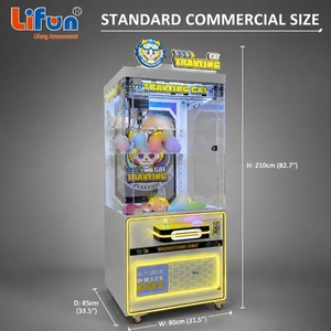 LIFUN Machine à griffes de voyage pour chats, à monnayeur, pour attraper les peluches, machine de jeu d'arcade commerciale pour attraper les poupées et les prix - Product Image 5