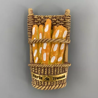 Célèbre Baguette Française Souvenir Touristique de Paris France Charme Personnalisé pour Réfrigérateur Ornement Design Art Déco