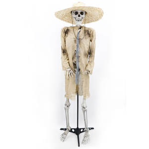 Decoración de Halloween: Esqueleto de Calavera Simulado, Modelo 1010, para Habitaciones de Escape, Casas Encantadas, Bares, Accesorio Colgante de Terror - Product Image 6