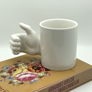 Diseño moderno creativo <span class=keywords><strong>Pulgar</strong></span> Alabanza Taza de cerámica personalizada Taza de café/leche de alta temperatura para reconocimiento - Product Image 1