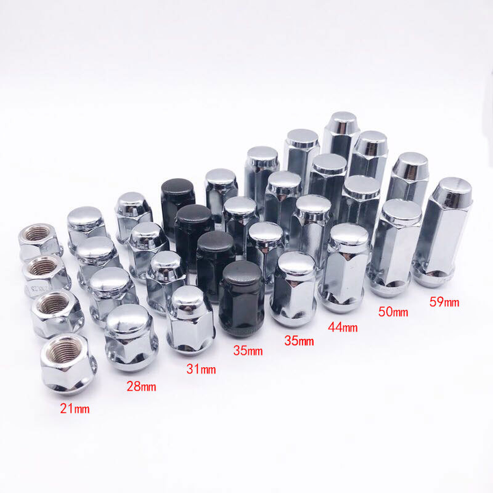 wheel lug nut m12 * 1.25 steel wheel nuts M12 * 1.5 chrome plated