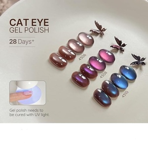 6 Colors Glitter Holographic Nail Polish Set, UV Cure <b>Gel</b> for DIY Manicure Cat Eye <b>Gel</b> Nail Polish <b>Kit</b> - Product Image 5