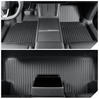 Tapis de sol monocouche en TPE pour Tesla Model Y 2023, 3 pièces, avant et arrière, antidérapants, protecteurs