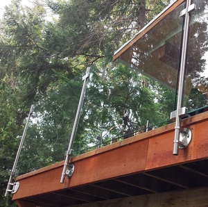 Barandillas de Vidrio para Escaleras Exteriores, Barandilla de Aluminio y Vidrio para Balcón - Product Image 3