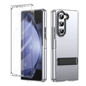 Anti Amarelo Alta Definição Transparente Vidro Temperado Suporte De Metal Crystal clear PC Folding Phone case para Samsung Zfold 7 - Product Image 3