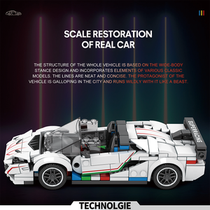 SVJ (382PCS) Stadt Sport Rennwagen Spielzeug Supercar Modell DIY Montage Kunststoff Ziegel für Kinder Bausteine Sets - Product Image 6