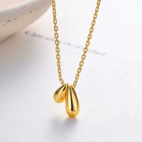 Collier en argent sterling S925 avec pendentif goutte d'eau pour femme, idéal pour le quotidien et les fêtes, vente en gros
