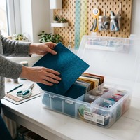 Rouleau de tissu non tissé aiguilleté respirant et extensible, couleurs assorties, doux, 100 % polyester, poids moyen, pour doublure de rideaux