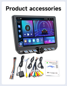 Bqcc 10.1 "Android đài phát thanh xe cho phổ 4 gam wifi gps xe máy nghe nhạc không dây Carplay Android Auto RDS BT đèn đầy màu sắc đài phát thanh xe - Product Image 3