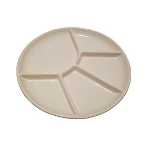 Assiette <span class=keywords><strong>à</strong></span> collation 10 "12" 14 "Assiette <span class=keywords><strong>à</strong></span> <span class=keywords><strong>fondue</strong></span> en céramique divisée avec compartiments - Product Image 4