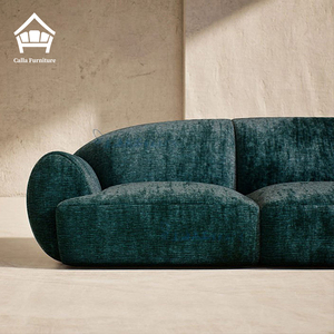 Luxury Modern Italian Curved Sectional Boucle Set High-<b>end</b> Fabric Modular Modernos Couch for Villa Living Room Furniture - Product Image 4