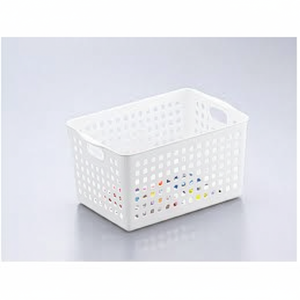 Cesto di stoccaggio profondo bianco Inomata - Product Image 1