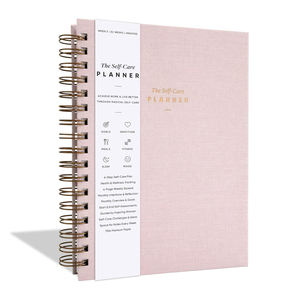 <span class=keywords><strong>Journal</strong></span> de vie personnalisé non daté A5 spirale tissu 12 mois planificateur hebdomadaire pour le bien-être réalisation des objectifs bonheur gratitude-boîte - Product Image 1