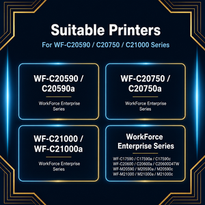 Inchiostro a Base d'Acqua da 1000ml per Stampanti Epson WorkForce Enterprise C17590 C20590 C21000 GAGA - Product Image 2