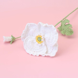 Ramo de amapolas terminado, flores tejidas a mano, flores de lana de ganchillo, flores artificiales, tejido a crochet, venta al por mayor - Product Image 6