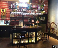 Boutique d'angle de bar moderne simple à la mode exquise pour des conceptions de barre d'utilisation commerciale Comptoir de caissier de réception de réception