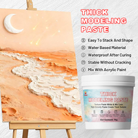 Pasta de Modelado Espesa Profesional de Alta Densidad para Arte, Pasta de Textura para Pintura Acrílica, Ajuste de Color, Gel Acrílico Medio Blanco