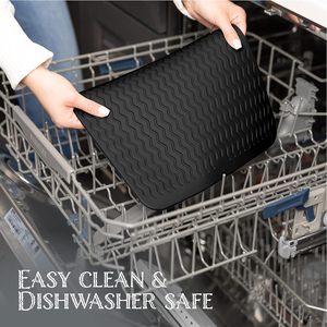 <b>Silicone</b> Dish Drying <b>Mat</b> With Hanging Hole <b>Mat</b> <b>Silicone</b> Dish Drying <b>Mats</b> for Kitchen Counter - Product Image 5
