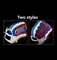 Gants de receveur de softball pour jeunes adultes professionnels avancés, gants de lanceur de baseball en cuir véritable
