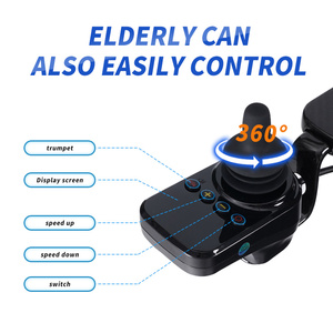 Silla de ruedas ultraligera de fibra de carbono plegable motorizada eléctrica portátil - Product Image 6