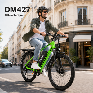 Vélo de montagne électrique DM427, 27,5 pouces, couple de 80 Nm, batterie au lithium 48 V, frein à disque hydraulique, vélo électrique urbain pour adultes - Product Image 1