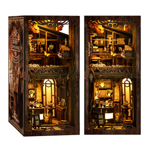 Casa de Muñecas en Miniatura de Madera Estilo Art Deco, Kit de Casa de Muñecas para Armar, Rompecabezas DIY, Decoración para Casa de Muñecas, Regalo - Product Image 1